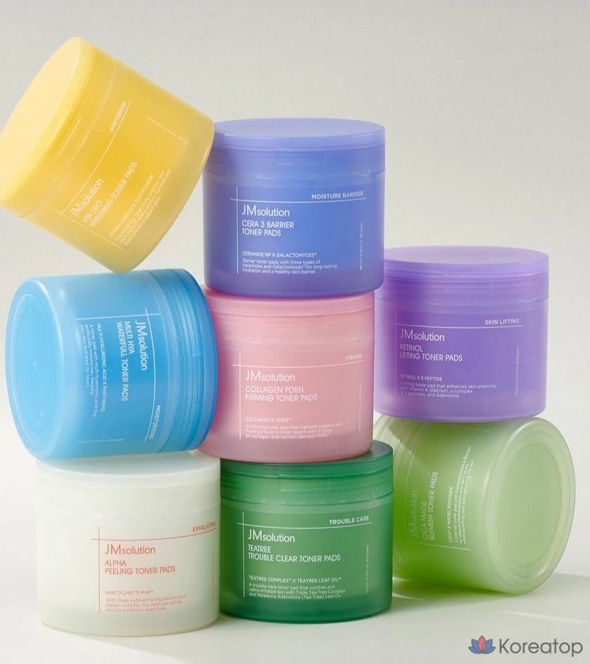 Тонизирующие подушечки для пилинга JM Solution Alpha, 180 мл, 1 шт., 80 листов.