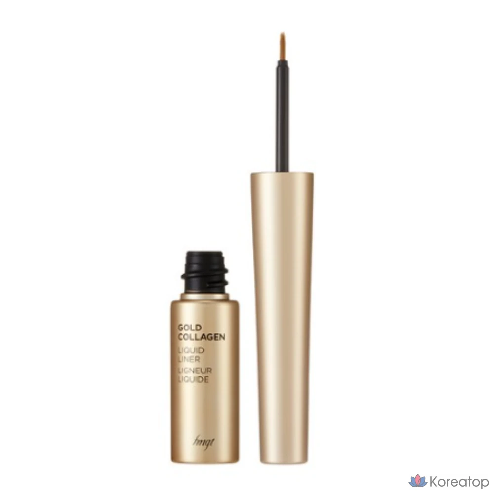 Жидкая подводка для глаз FMGT Gold Collagen Liquid Liner 01 Black, 1 шт.