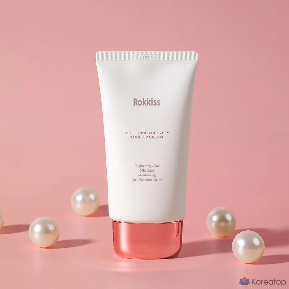 Отбеливающий крем для лица Wonjin Whitening Milky Berry Tone-Up Cream, на молочной основе, 50 мл, 1 шт.