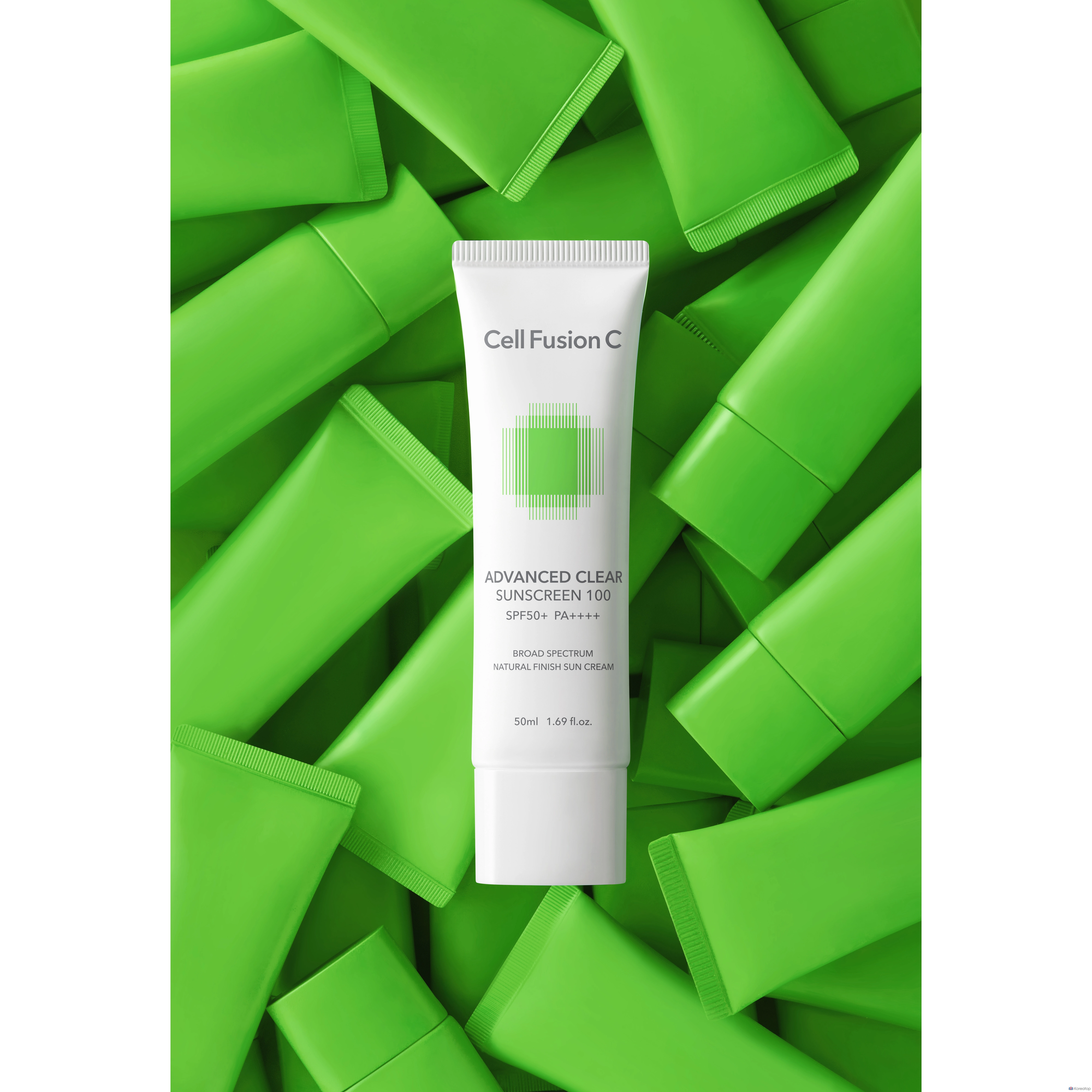 Солнцезащитный крем Cellfusion C Advanced Clear Sunscreen 100 SPF 50+ PA++++, 50 мл, 1 шт., фото 5