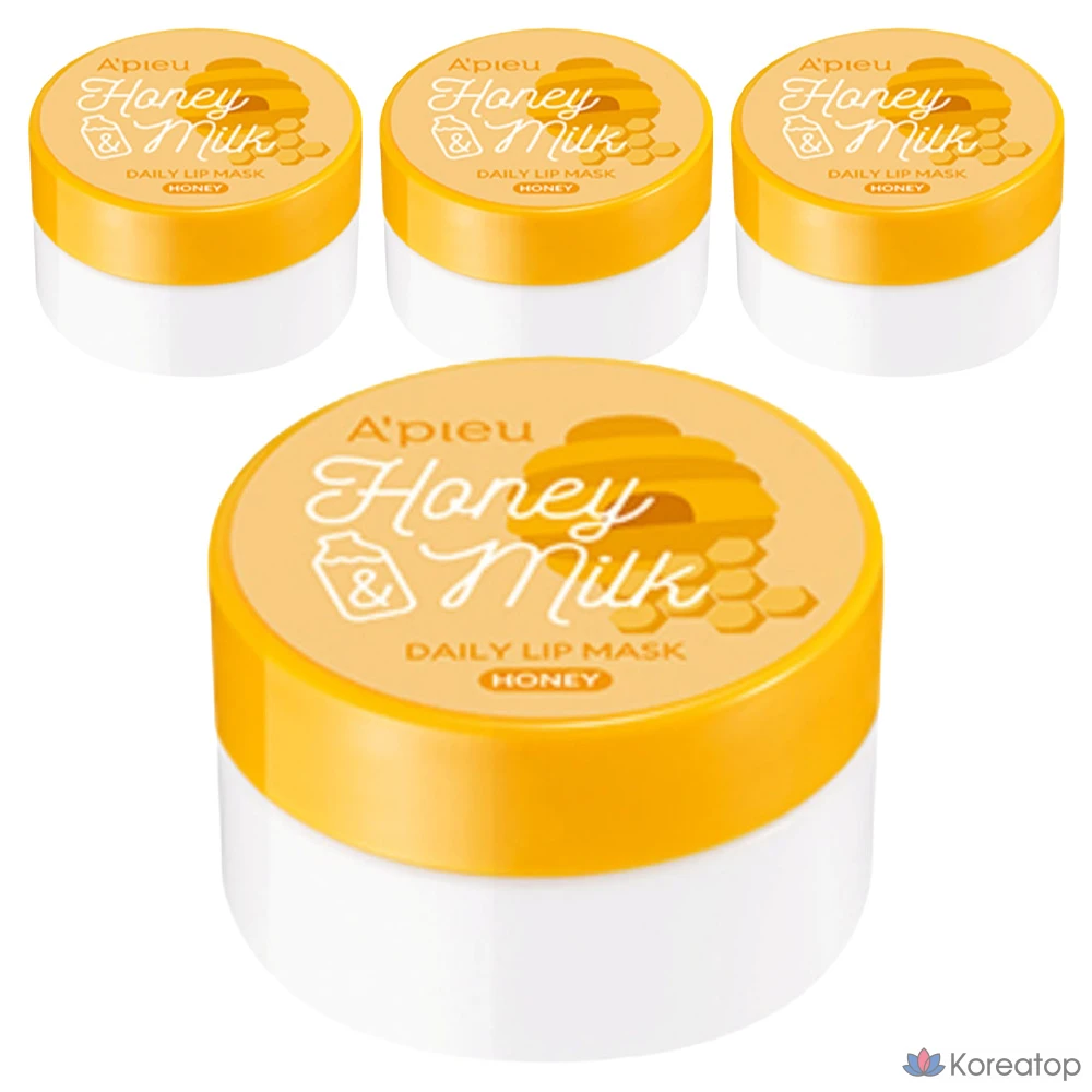 Маска для губ A'Pieu, прозрачная, 6 г, 4 шт.