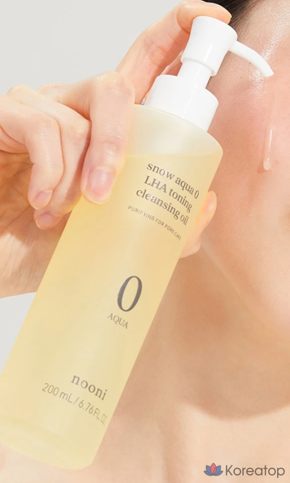 Тонизирующее очищающее масло Nuni Snow Aqua Zero Laha, 200 мл, 1 шт.