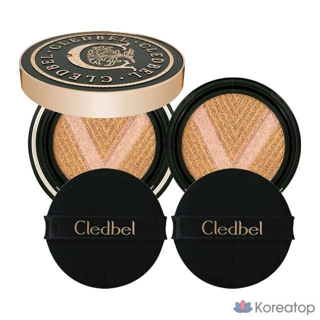 Clédbel Cushion Glow Power Lift V, черный футляр, основной продукт + сменный блок, № 21, 1 шт.