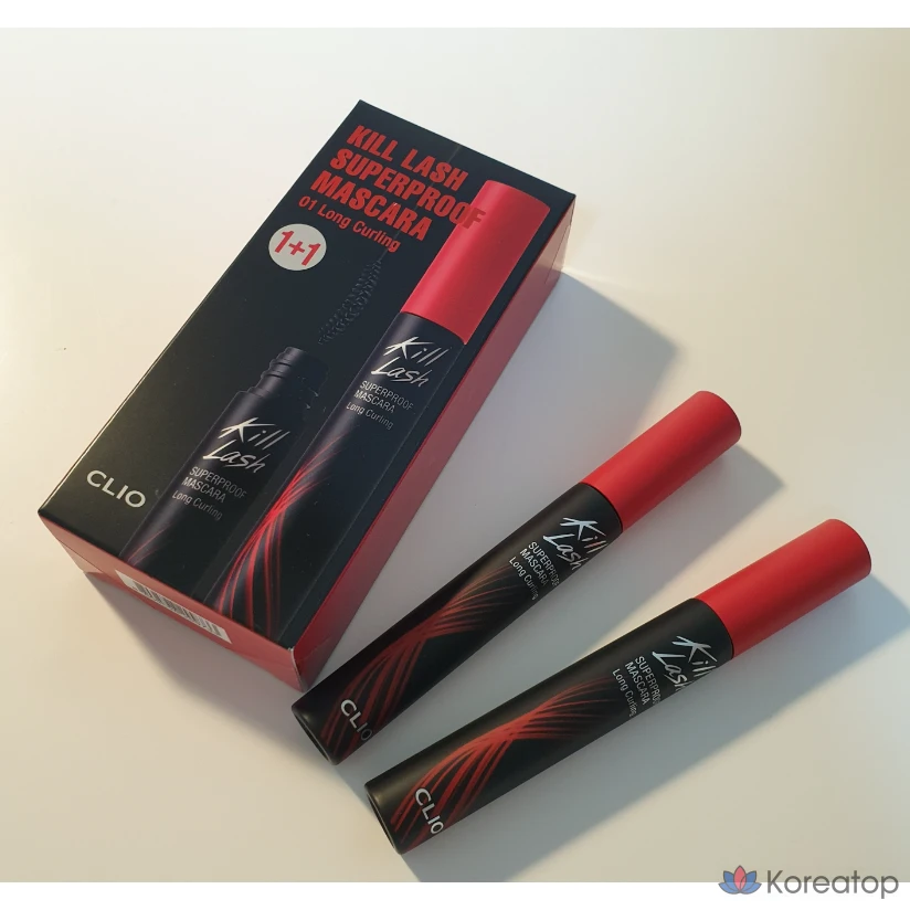 Тушь для ресниц Clio Kill Lash Superproof, с длинным подкручиванием, 1 шт.