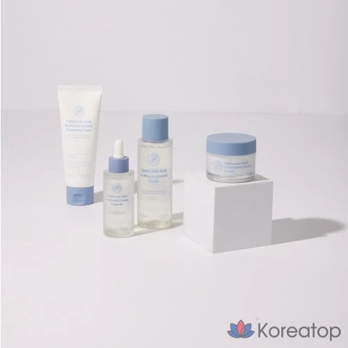 Набор Esfolio Eoseongcho Basic из 4 предметов (пенка + тоник + ампула + крем), по 1 флакону каждого, 3 набора., фото 4