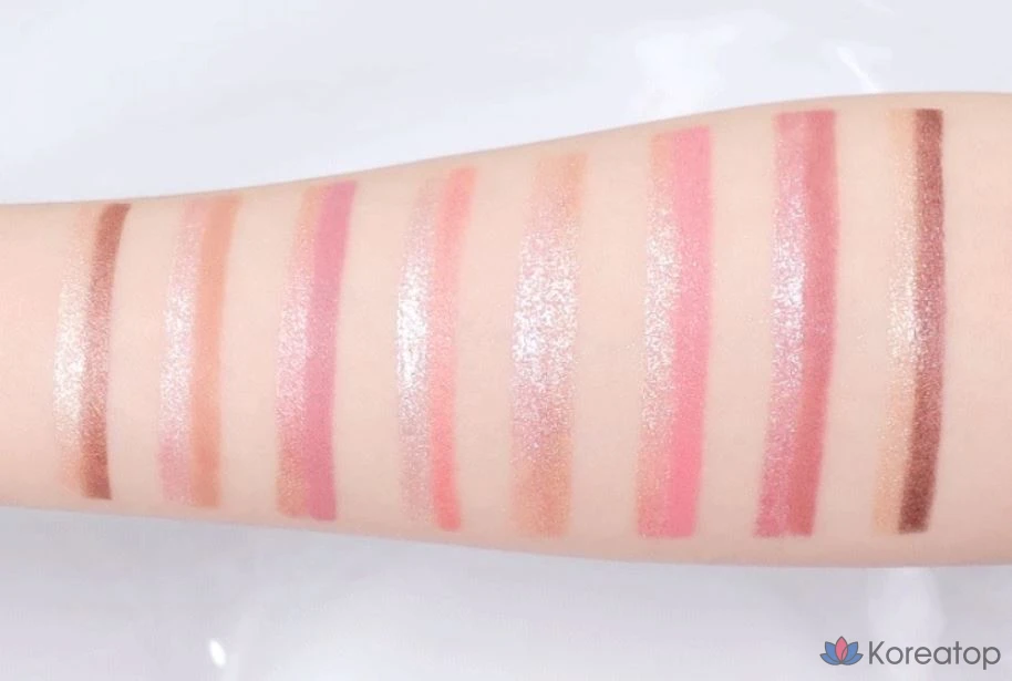 Набор двухцветных теней для век Merythod, оттенок «Золотистый орех» + «Звездный коралл», 1 шт., фото 8