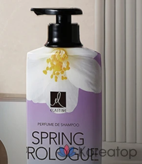 Парфюмированный шампунь Elastine Spring Prologue с ароматом ириса и мускуса, 600 мл, 1 флакон.