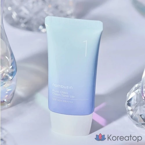 Тональный крем Numbers In No. 1 Glass Ball Clear Tone-Up Clear SPF50+ PA++++, 50 мл, 1 шт.