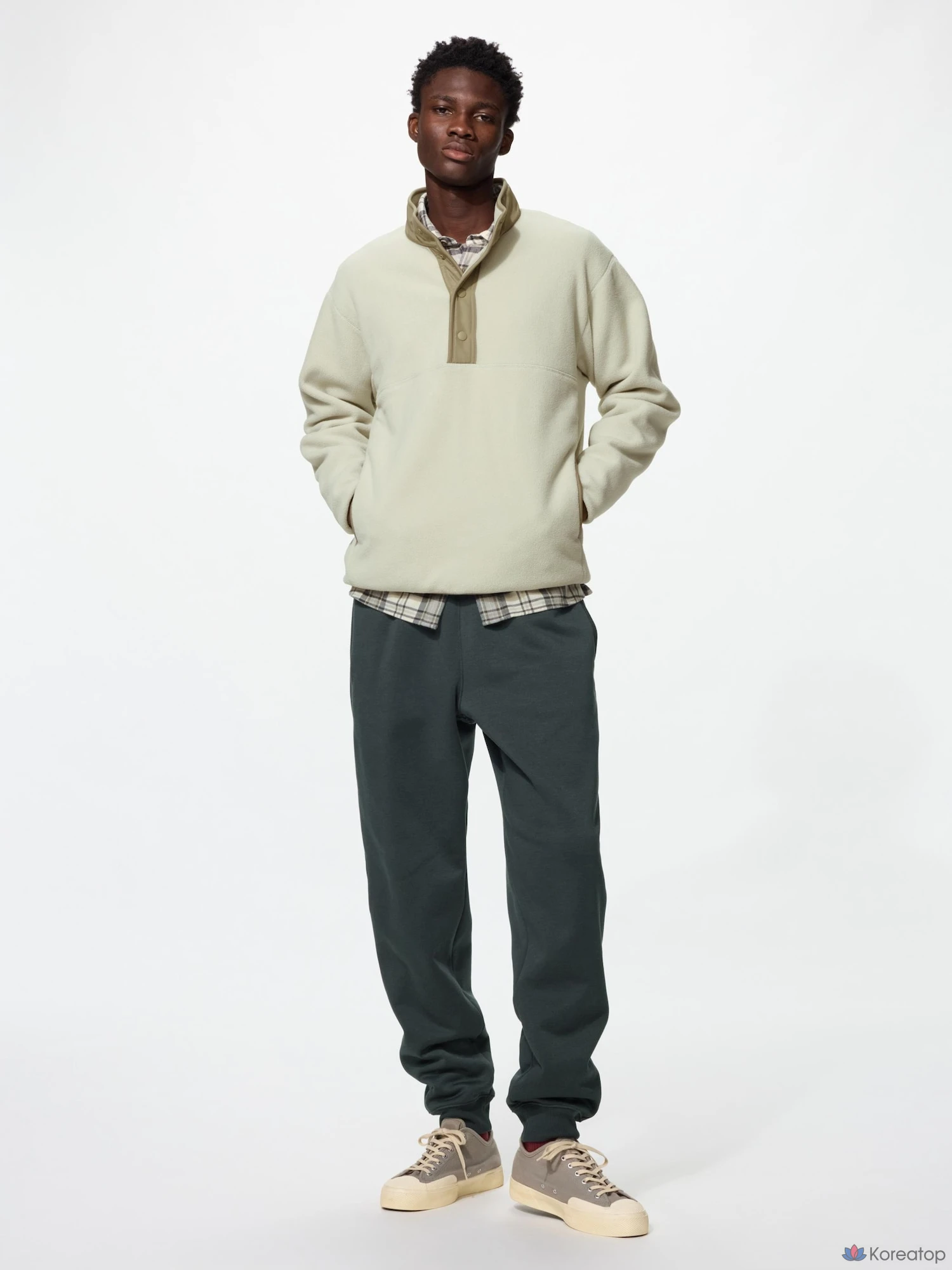 Брюки Uniqlo Warm Boa Sweatpants, удлиненная длина 73-79 см