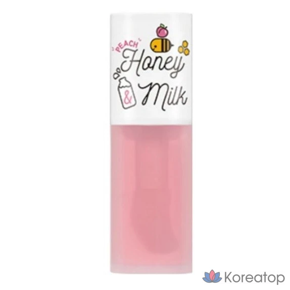 Легкое масло для губ A'Pieu Honey & Milk Lip Oil, персиковый оттенок, 5 г, 1 шт.