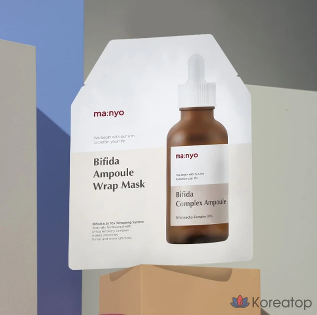 Маска-ампулы Manyo Factory для лечения бифидобактерий, 1 упаковка, 10 штук.