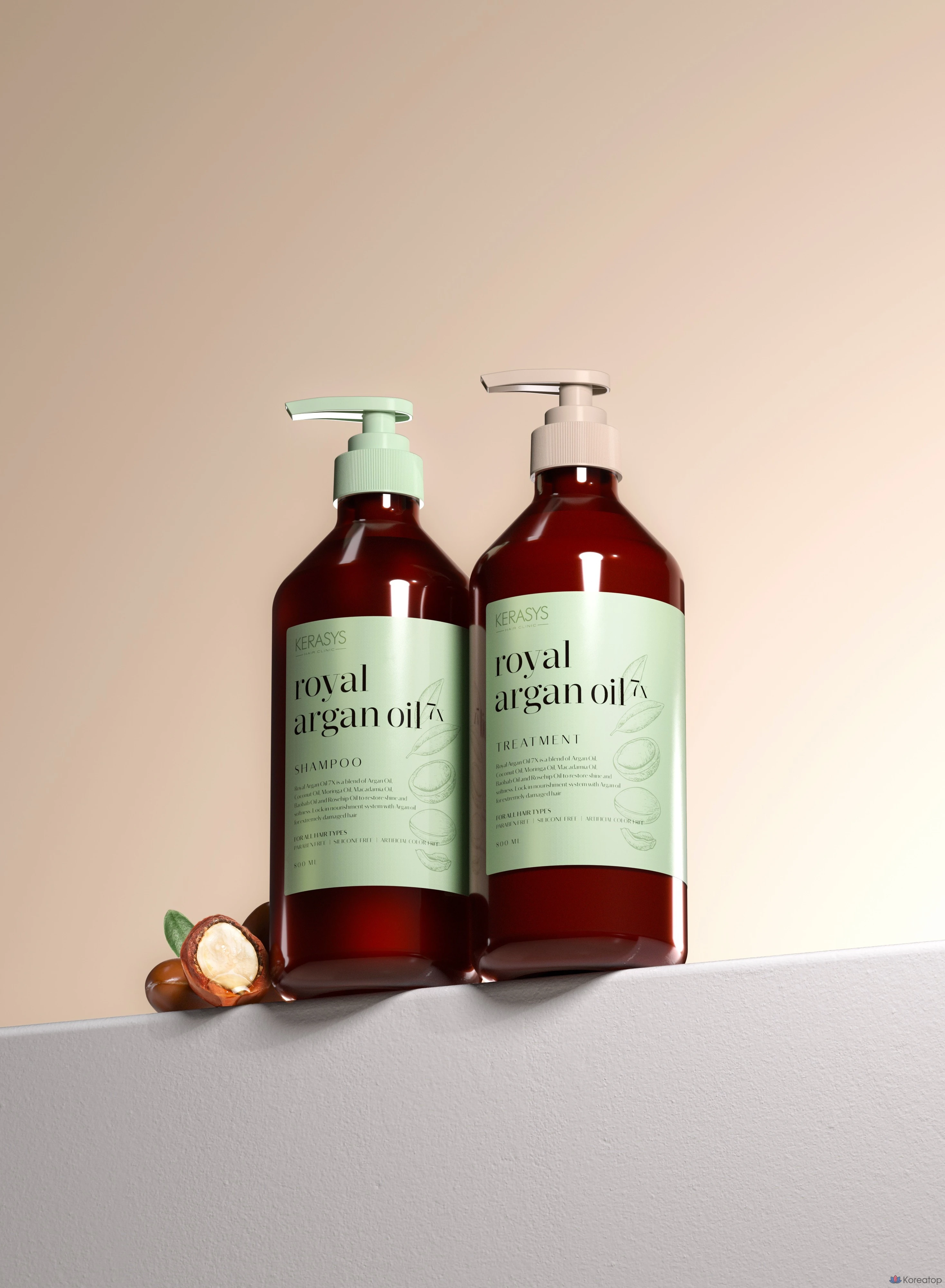 Шампунь KeraSys Argan Oil 7X, 800 мл, 1 шт.