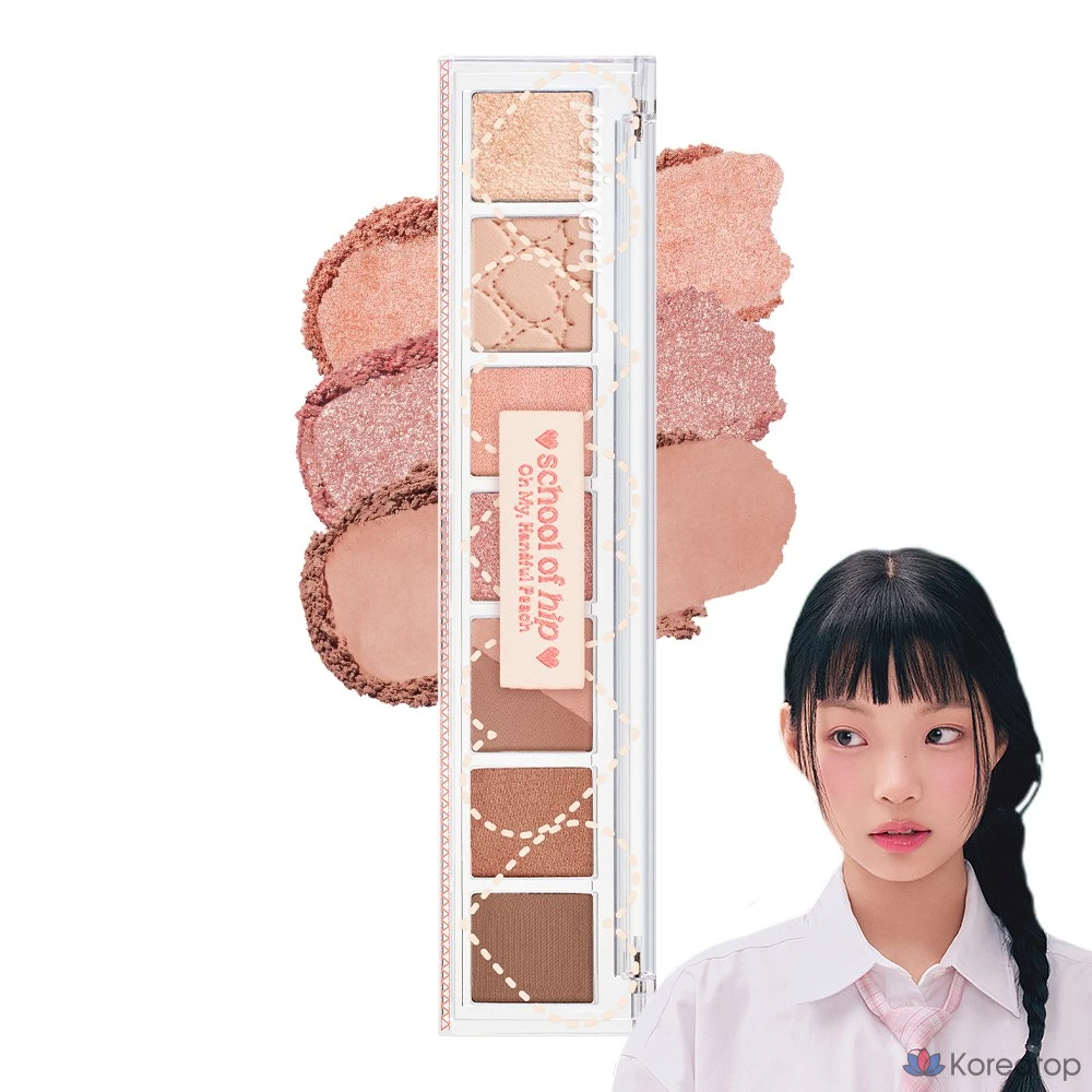 Палетка теней Peripera Alltake Mood Palette (AD), 09 Yare Yare Unstoppable Peach, 1 шт.
