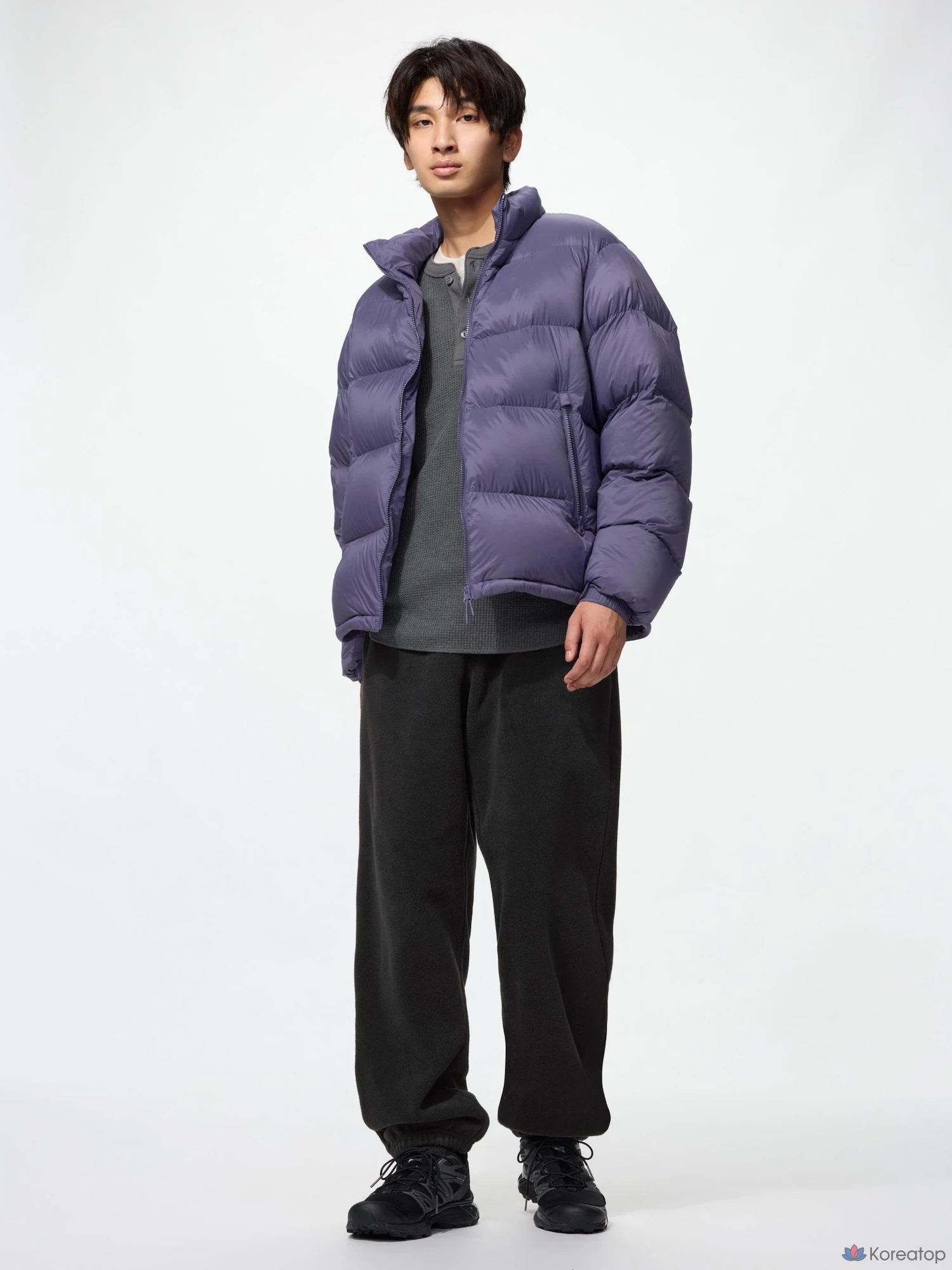 Брюки Uniqlo Fleece Jogger Pants, удлиненные, длина штанины 71–77 см