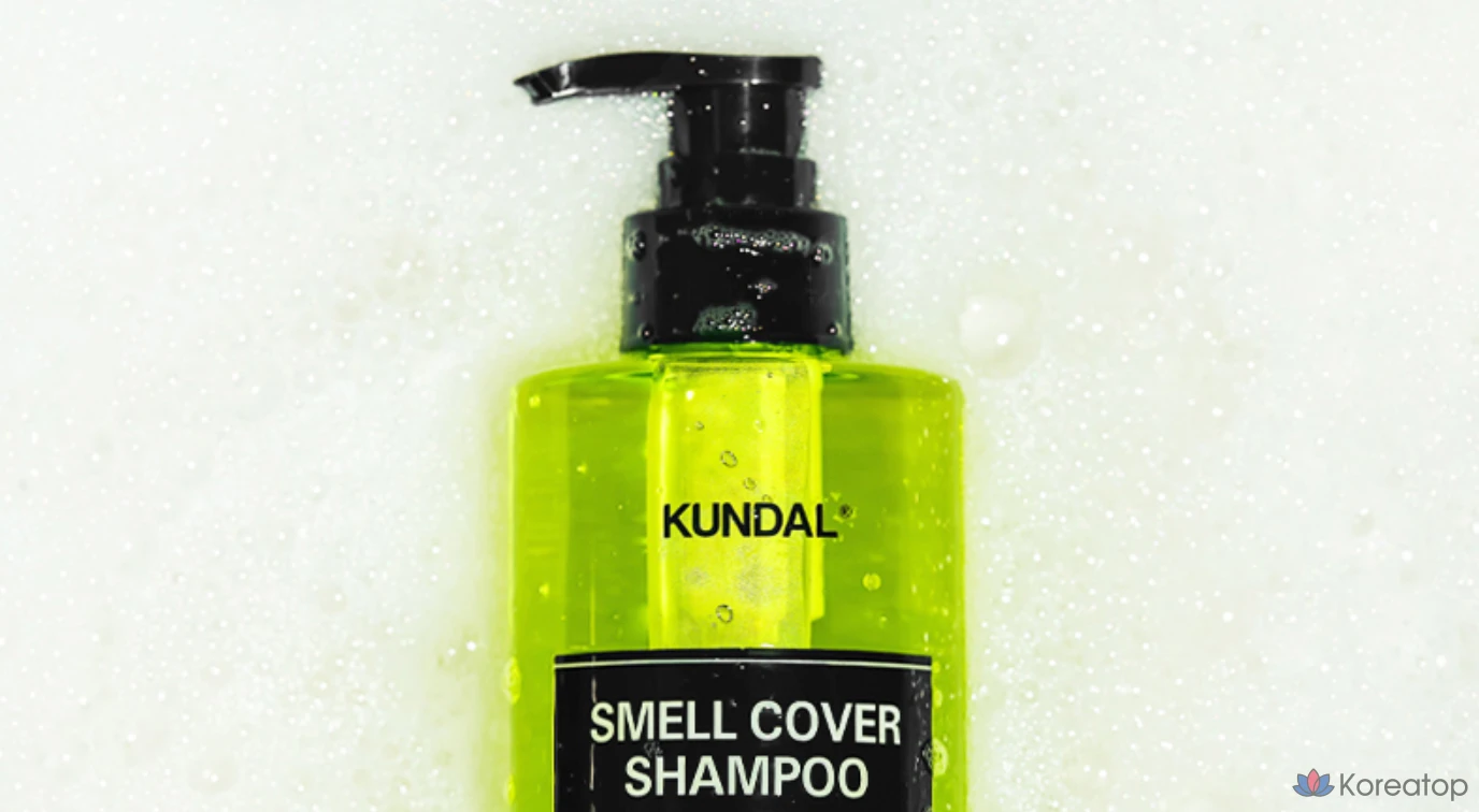 Шампунь Kundal All Day Smell Cover Youth с ароматом лайма, базилика и мандарина, 1 л, 1 шт., фото 4
