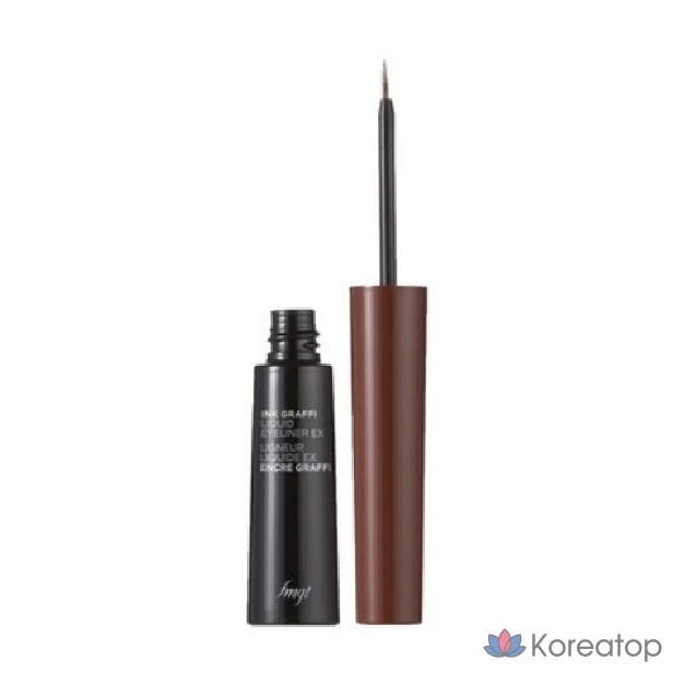 Жидкая подводка для глаз The Face Shop FMGT Inkgraphy Liquid Liner EX 5.5g, 02 DEEP BROWN, 1 шт.