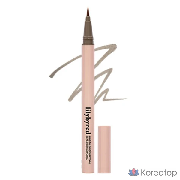Подводка для глаз Lilybyred 9to9 Survival Natural Pen Liner, оттенок 03 Ash Top, 1 г, 1 шт.