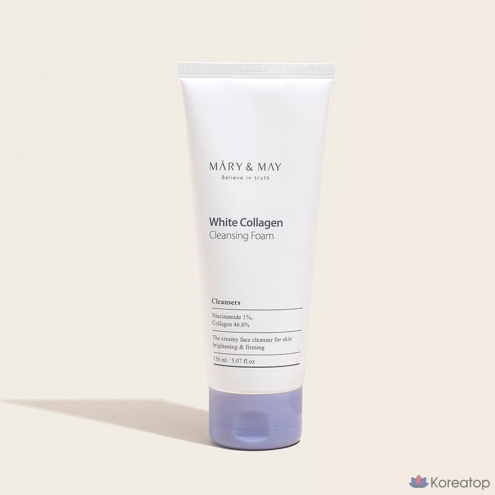 Очищающая пенка для лица Marienmay White Collagen, 150 мл, 1 шт.