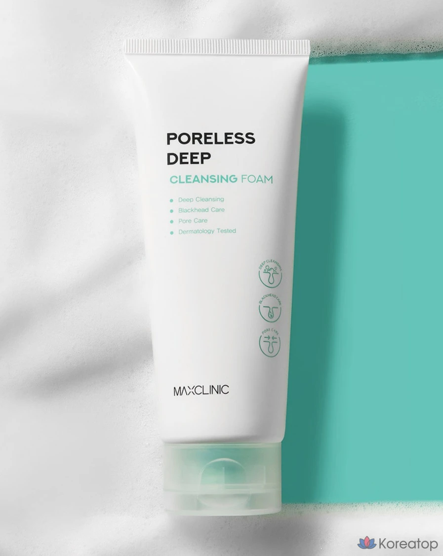 Пенка для глубокого очищения кожи MAXCLINIC Poreless, 150 г, 1 шт.