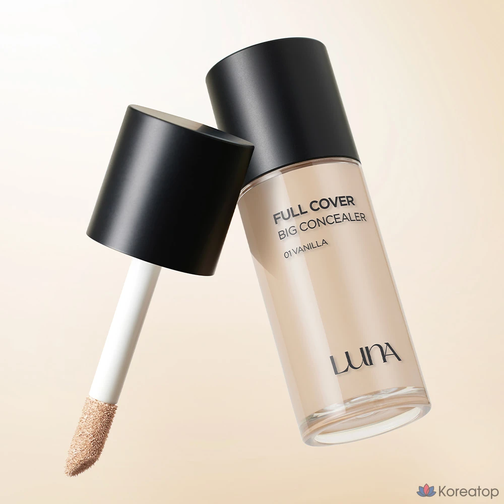 Консилер Luna Long-Lasting Full Cover Big Concealer, 40 г, 1 шт., № 0.5, фарфоровый оттенок., фото 2