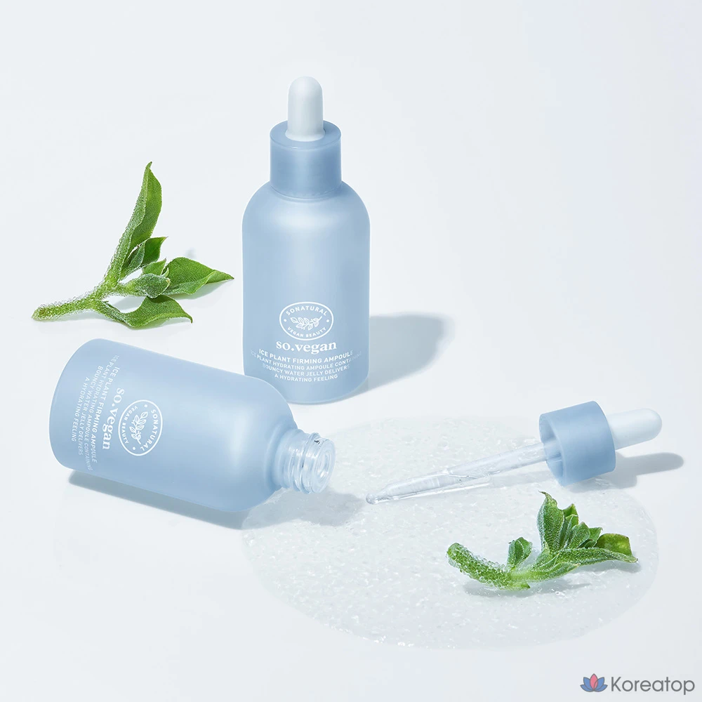 Укрепляющая ампула для лица So Natural So Ice Plant, 1 шт., 55 мл