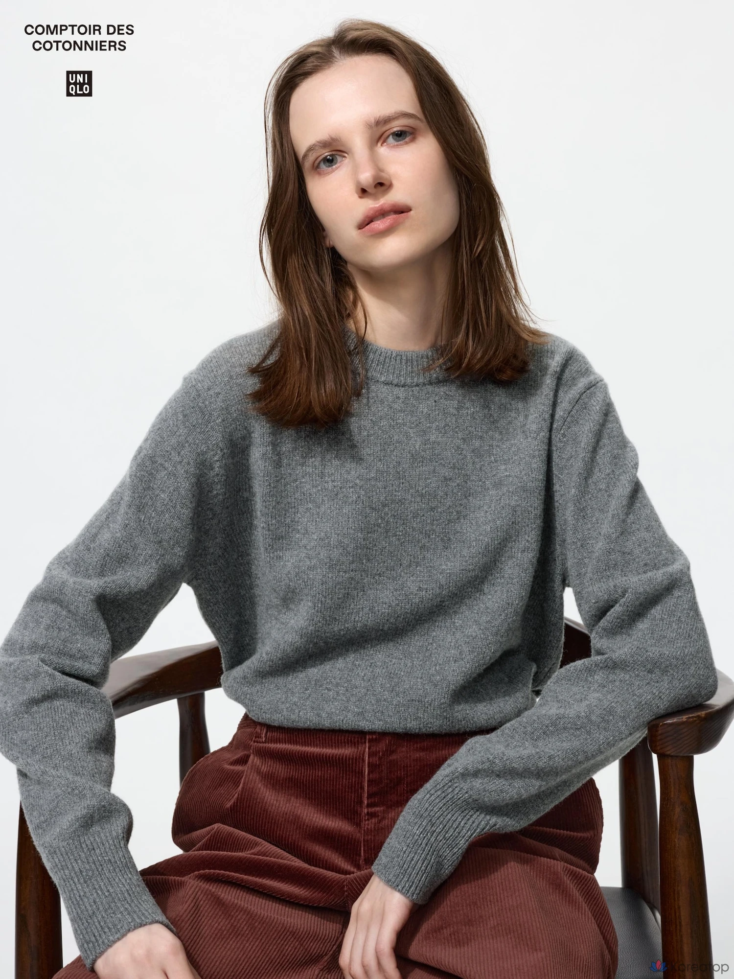 Свитер Uniqlo Lambswool Crew Neck