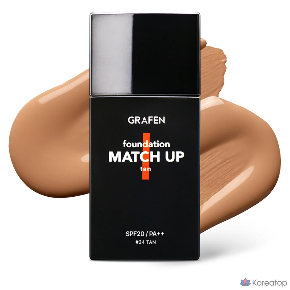Тональный крем GRAFEN Match Up Foundation, 40 мл, оттенок 24 Tan, 1 шт.