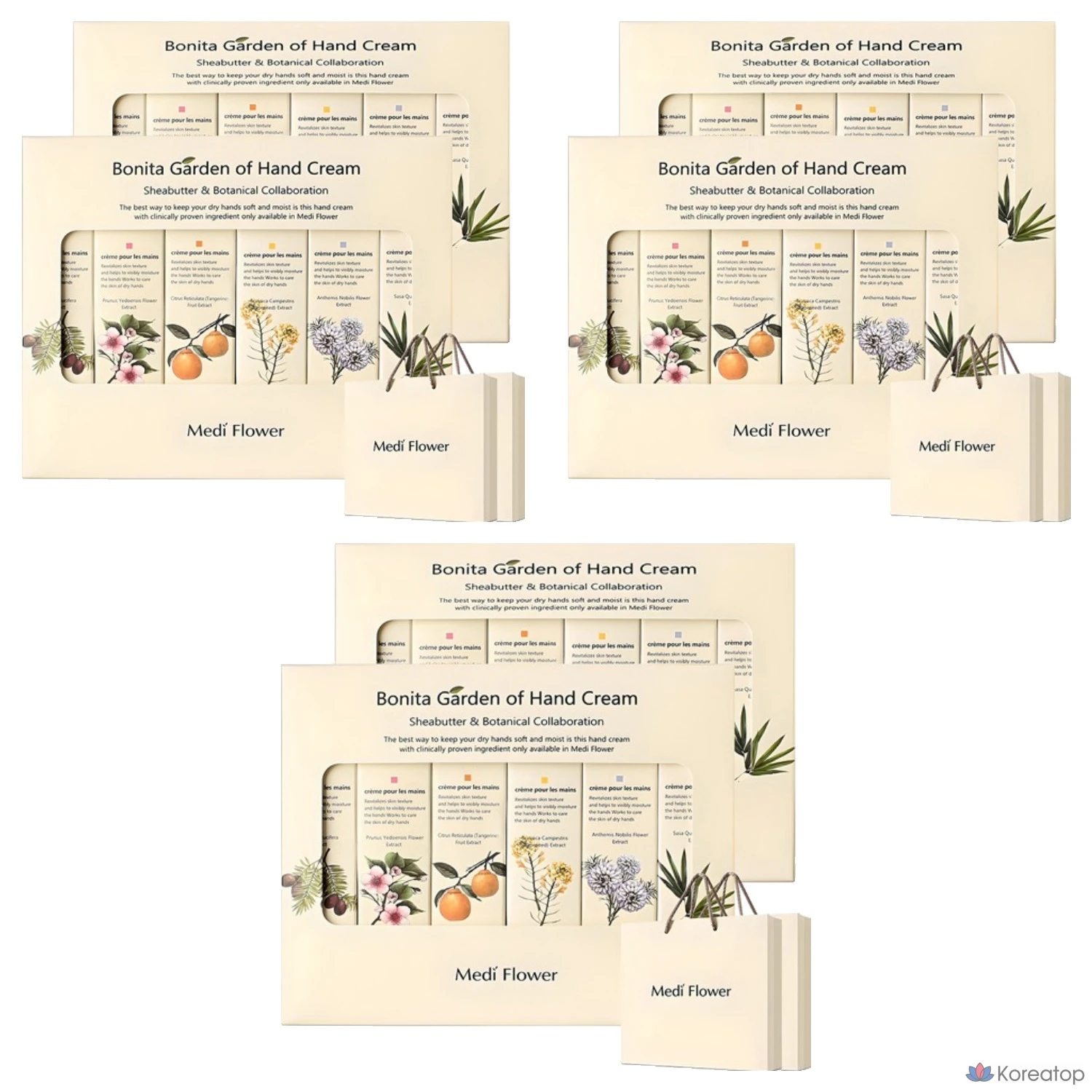 Набор для ухода MediFlower Bonita Garden 6-piece Hand Cream Set, 6 шт.