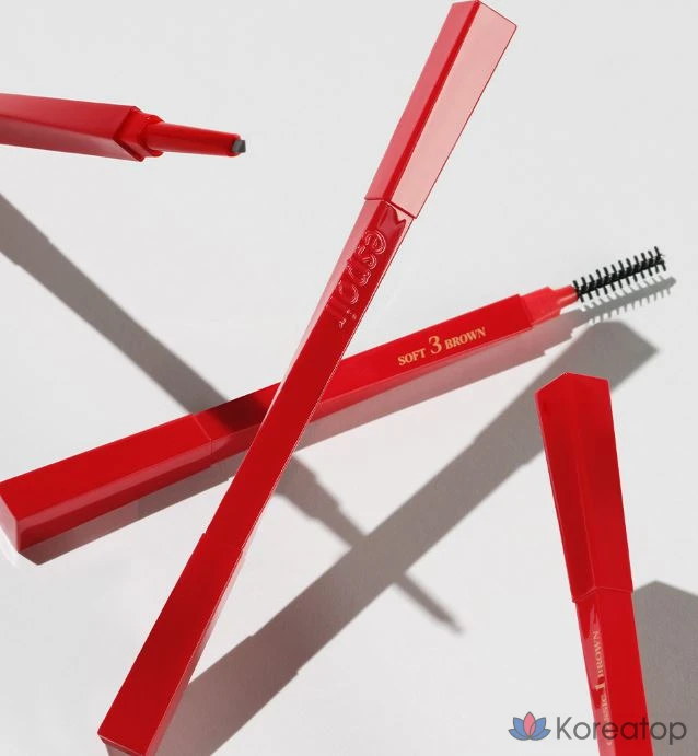 Карандаш для бровей Espoir The Brow Balance Pencil, 0,1 г, № 2, холодный серый, 1 шт., фото 5