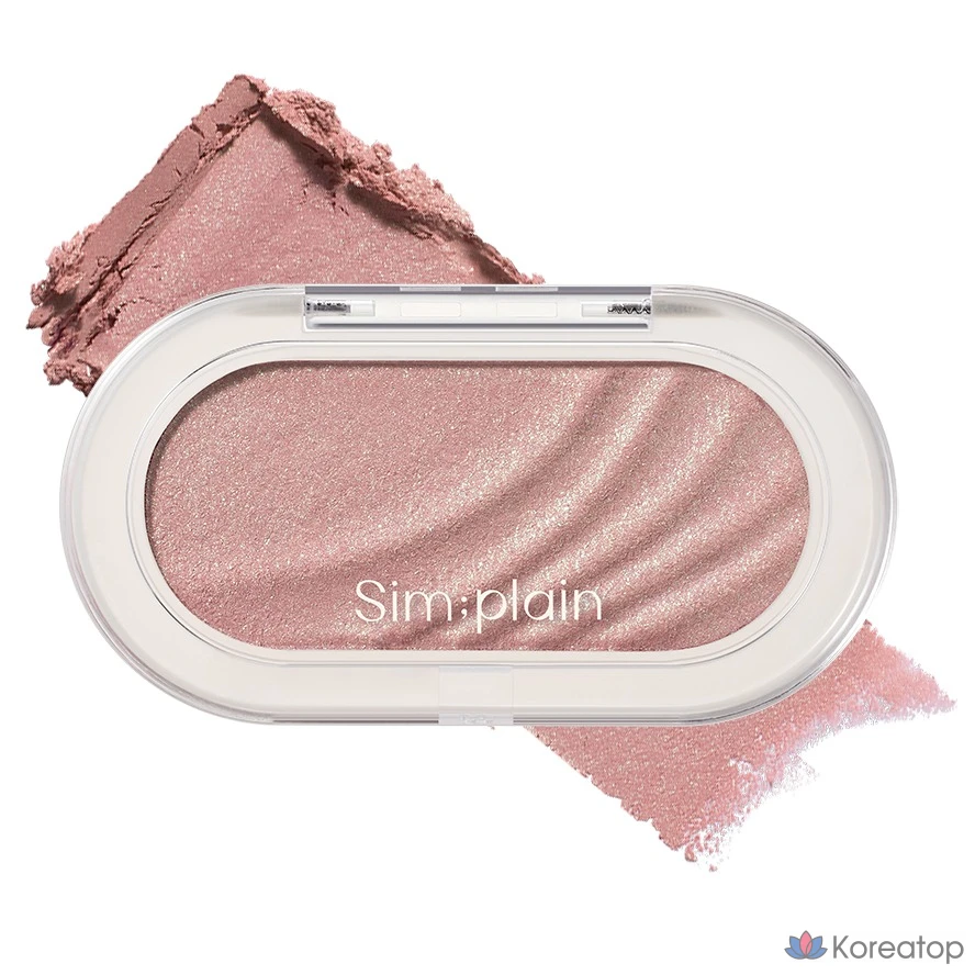 Simplene Gleam On Cheek, 13 оттенков розово-фисташкового цвета, 1 шт.