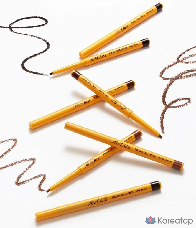 Фиксирующий гелевый лайнер Too Cool For School Art Class, 0,15 г, № 2, темно-коричневый, 1 шт., фото 9