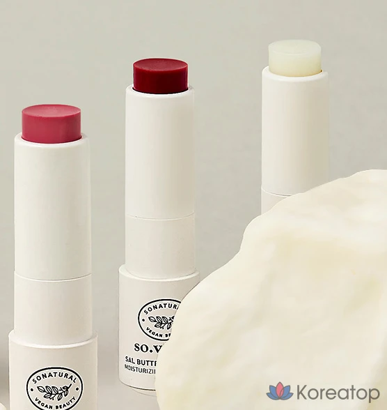 Бальзам для губ So Natural Sal Butter Melting Lip Balm, 01 прозрачный, 3,8 г, 1 шт., фото 6