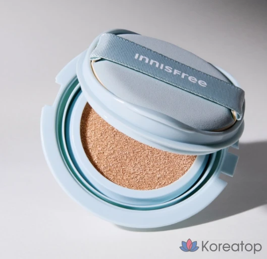 Сменный блок пудры-кушона Innisfree New No-Sebum Powder Cushion Refill SPF35 PA++ 14 г, 21C Rose Vanilla, 1 шт., фото 2