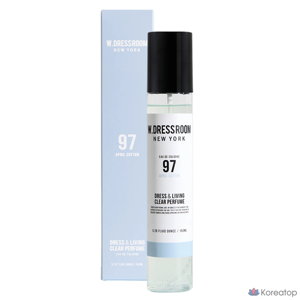 Парфюм для платья W.Dressroom Dress Perfume, № 97 April Cotton, 150 мл, 1 флакон.