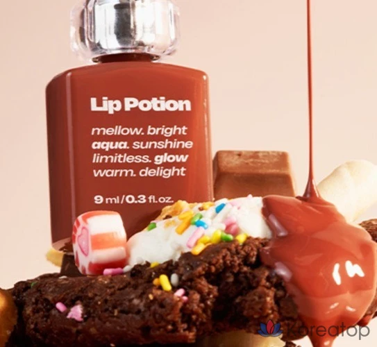 Помада ALTERNATIVE STEREO Lip Potion Aqua Glow Candilicious Lip Tint, оттенок 09 Coco Milk, 1 шт., фото 3