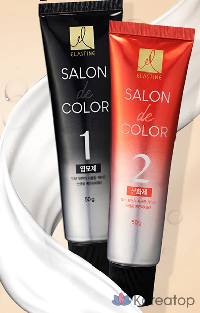 Крем-краска для волос Elastine Salon de Color & Satch Dye Cream, светло-коричневый цвет, 1 шт., фото 4