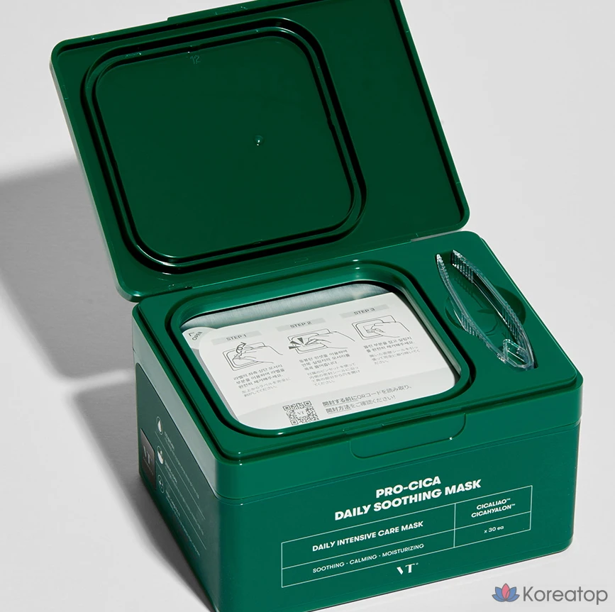 Тканевая маска для лица VT Cosmetics Pro Cica Daily Soothing Mask, 120 шт., фото 5