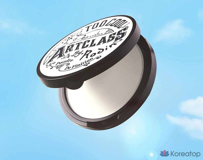 Набор для фиксации макияжа Too cool for school от Rodin Finish Setting Pact 4 г + портативная кисть для контуринга, разные цвета, 1 шт., фото 4