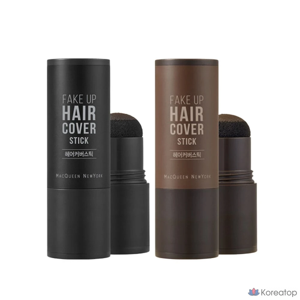 Набор для частичного закрашивания седины Mqny New York Gray Cover Hairline Cover Stick / Partial Dye Black 2 Colors 2.5g, Natural Black (Cover Stick), 1 шт.