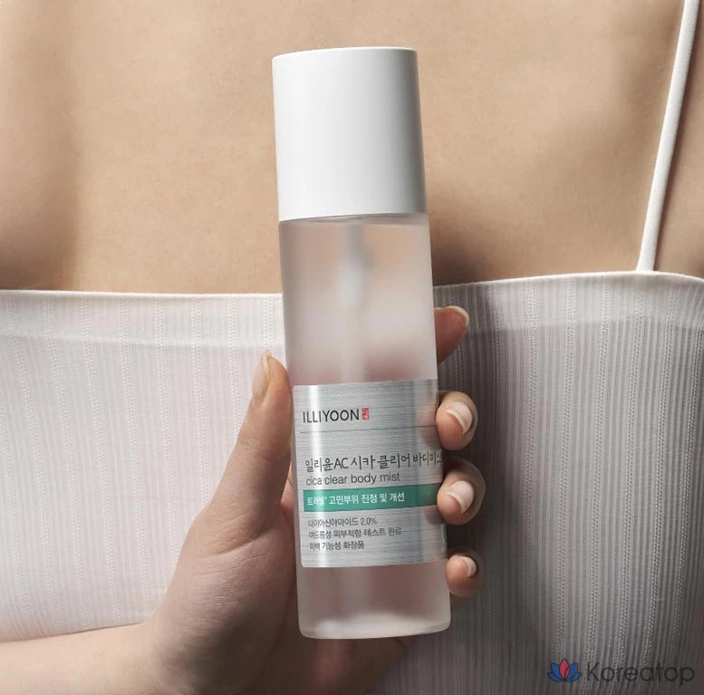 Illiyoon AC Cica Clear Body Mist, аромат зеленой мяты, 200 мл, 1 шт.