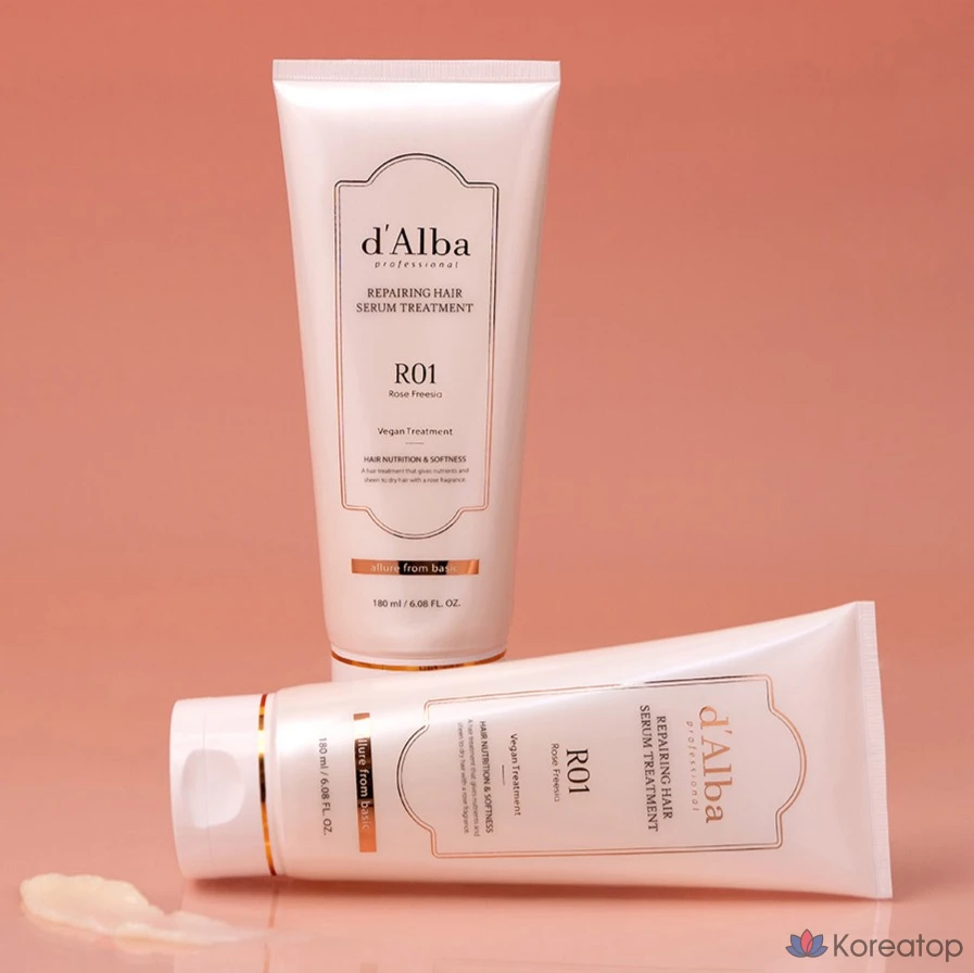 Набор из 4 комплектов: сыворотка для восстановления волос D'alba Professional 180 мл (2 шт.) + очищающая сыворотка 3 мл (3 шт.)., фото 9