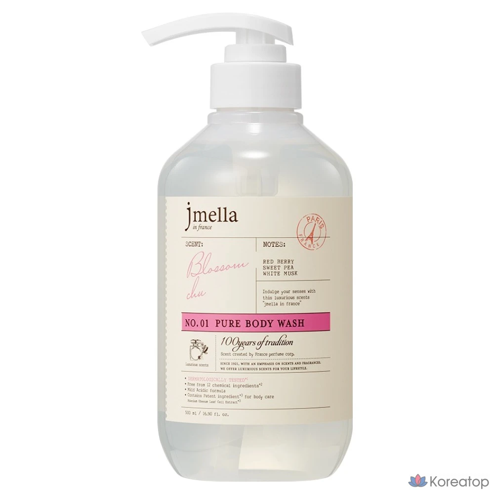 Гель для душа Pure Blossom Chew Body Wash с ароматом цветочных ягод, 500 мл, 1 шт.