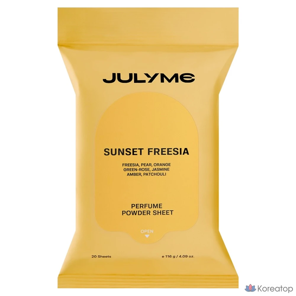 Парфюмерная пудра JUL7ME Sunset Freesia, 20 шт., 116 г, 1 шт.