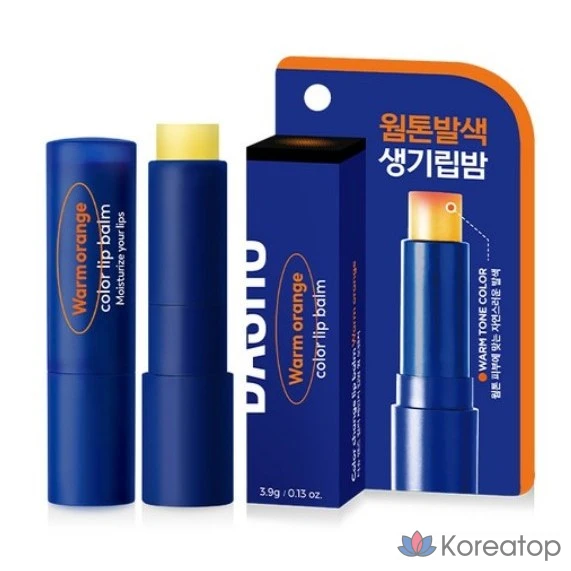 Бальзам для губ DASHU Men's Color Change Lip Balm, 4 г, теплый оранжевый, 1 шт.