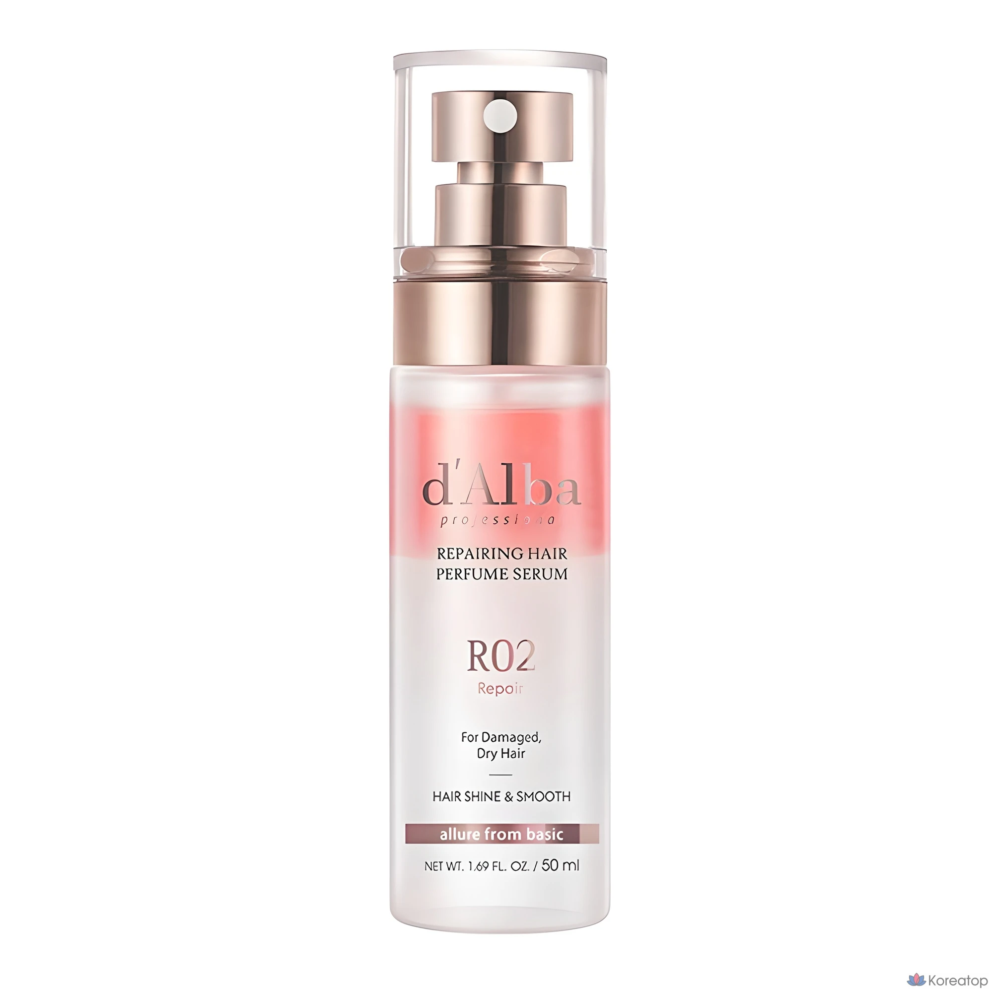 Восстанавливающая сыворотка для волос D'alba Professional с ароматом розы и фрезии, 50 мл, 1 шт.