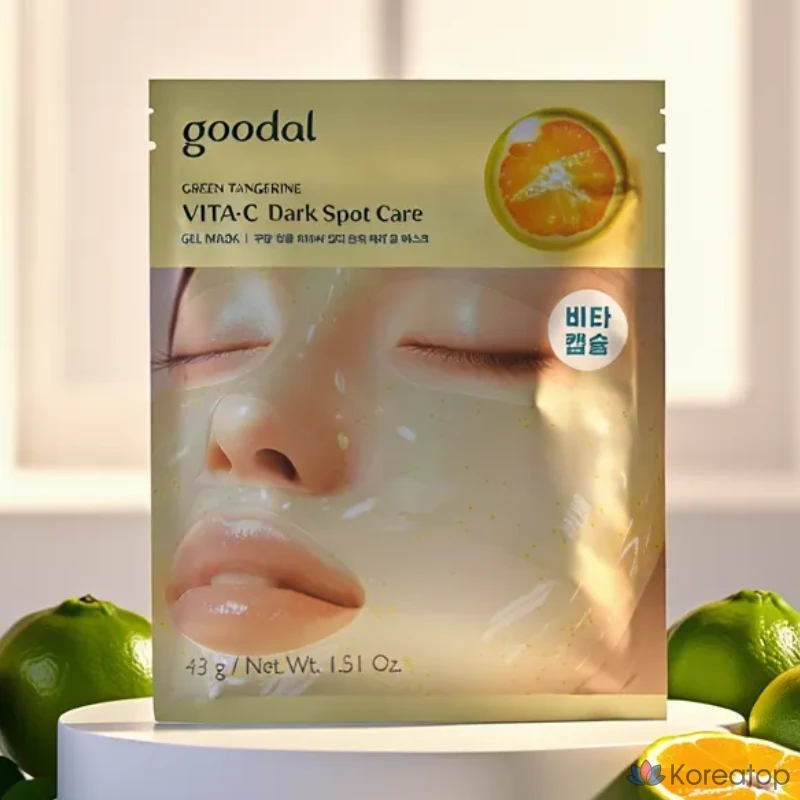 Гелевая маска для точечного ухода Goodal Green Tangerine Vita C, 1 упаковка, 1 шт.