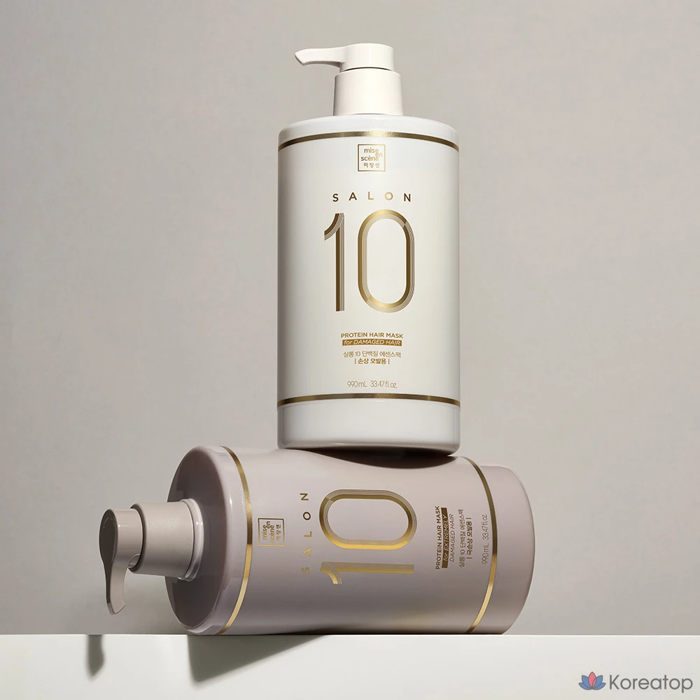 Мизансцена Salon 10 Protein Essence Набор для волос для сильно поврежденных волос, 990 мл, 1 шт.