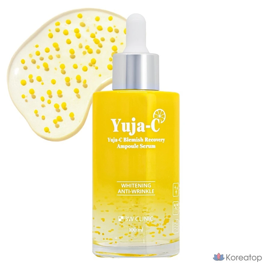 Сыворотка-ампула для восстановления кожи с экстрактом семян юдзу от 3W Clinic, 1 шт., 100 мл