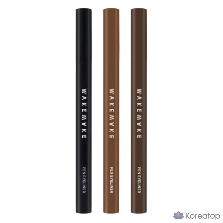 Подводка для глаз WAKEMAKE Iron Wall Pen, черная, 1 шт.