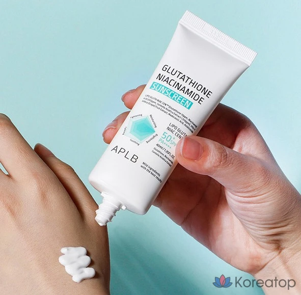 Солнцезащитный крем APLB Glutathione Niacinamide Sunscreen SPF50+ PA++++, 40 мл, 1 шт.